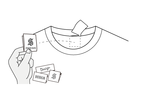 持ち込みタグを付け替え