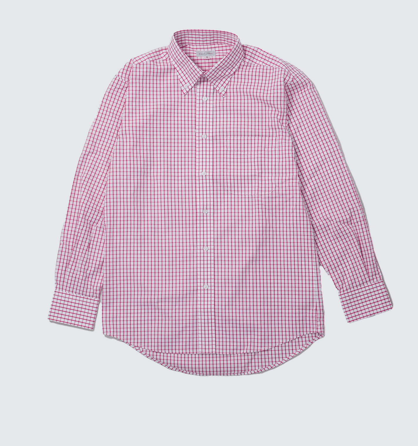 グラフチェック長袖シャツ