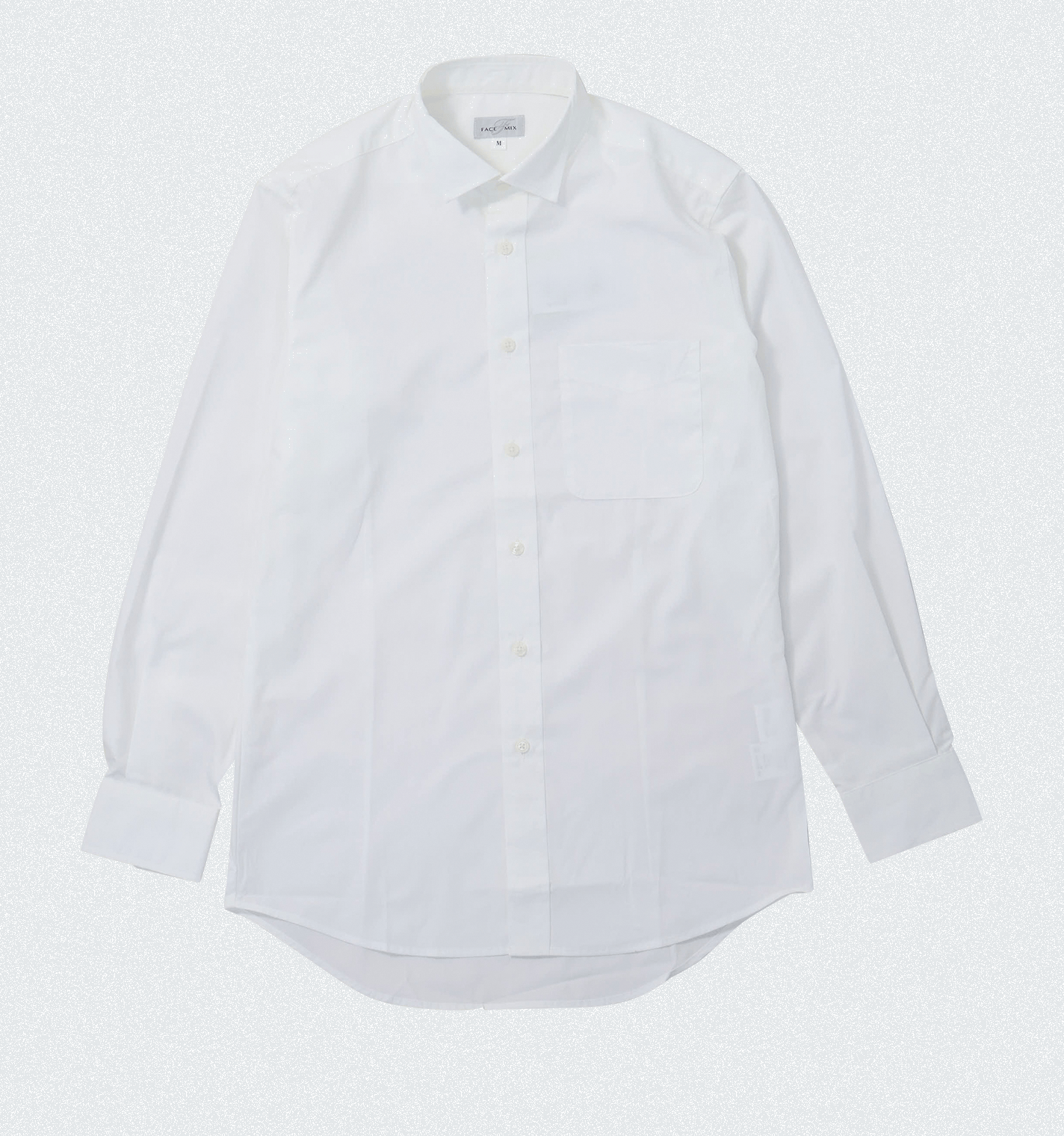 メンズウイングカラー長袖シャツ