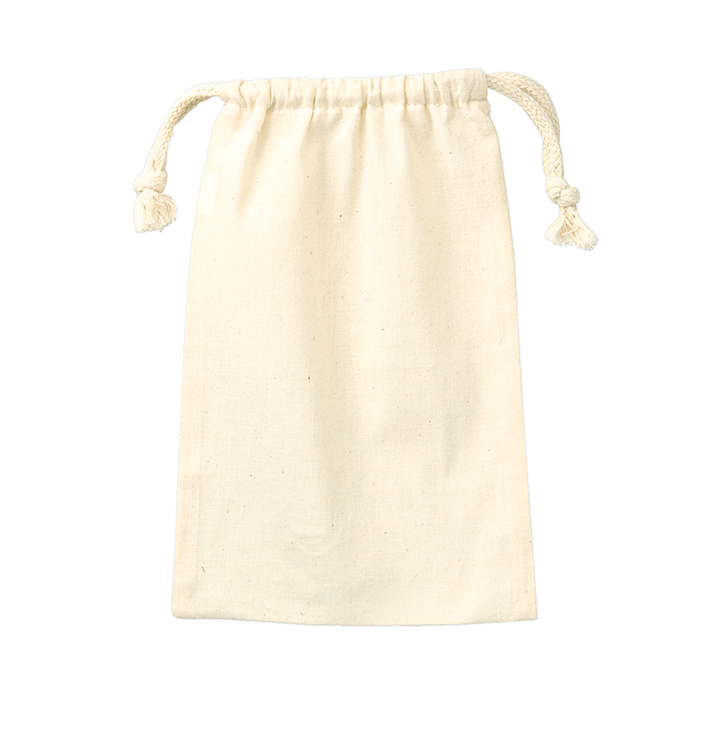 コットン巾着(M) ナチュラル