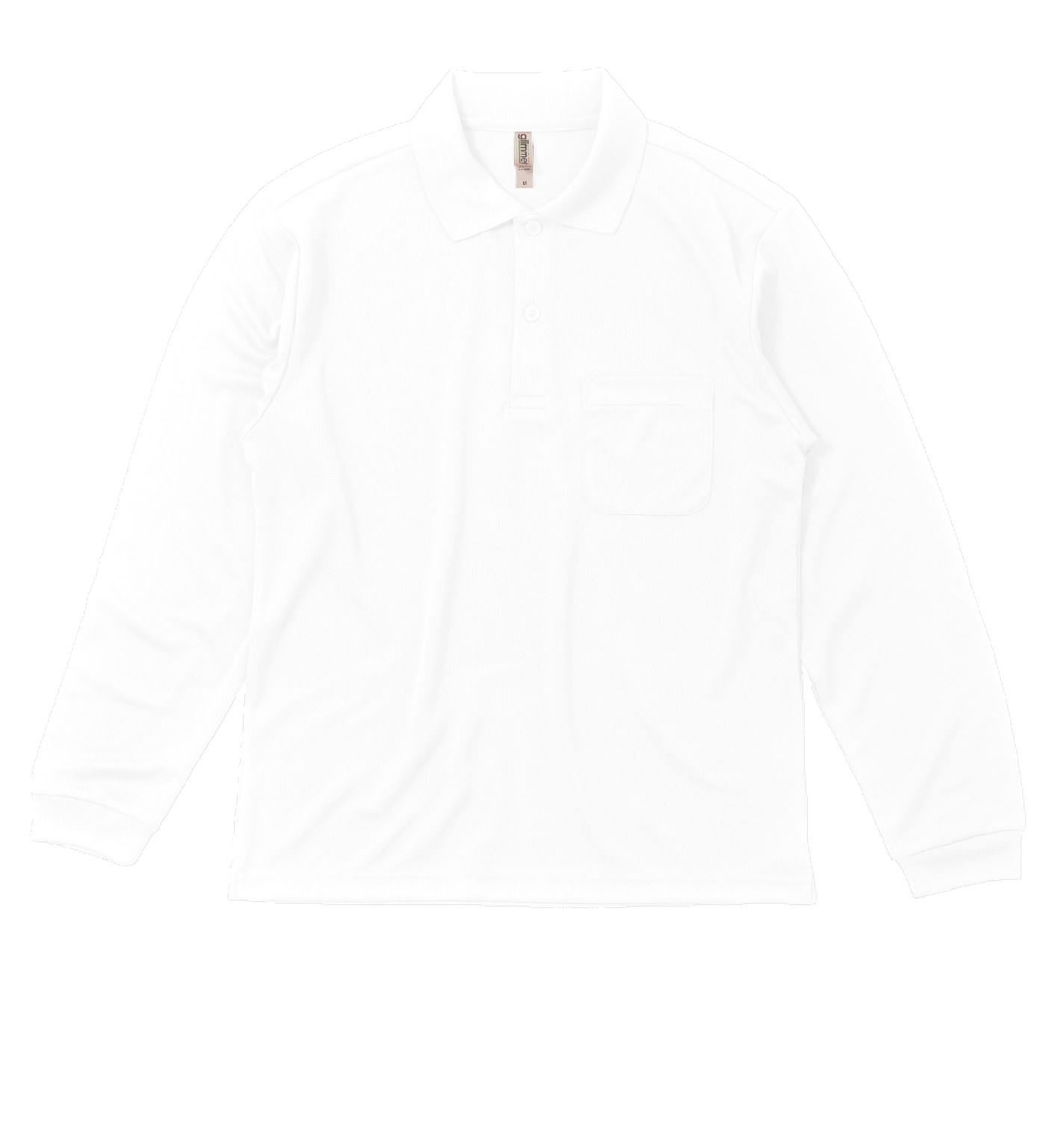 ドライ長袖ポロシャツ(ポケット付)