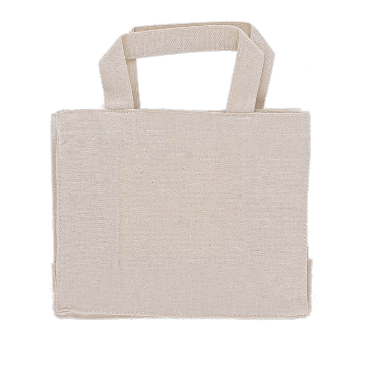 キャンバスボックスランチトート ナチュラル
