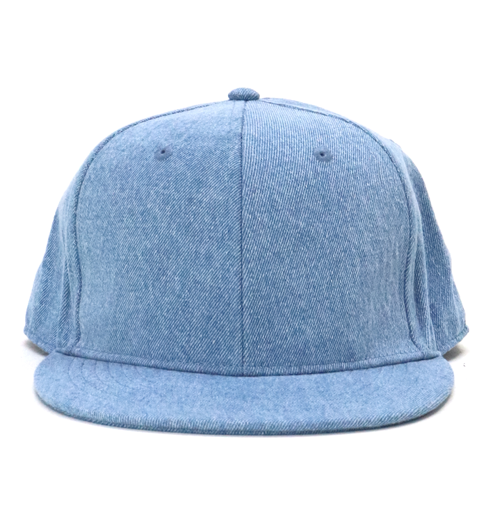 NEWHATTAN デニムフラットバイザーキャップ