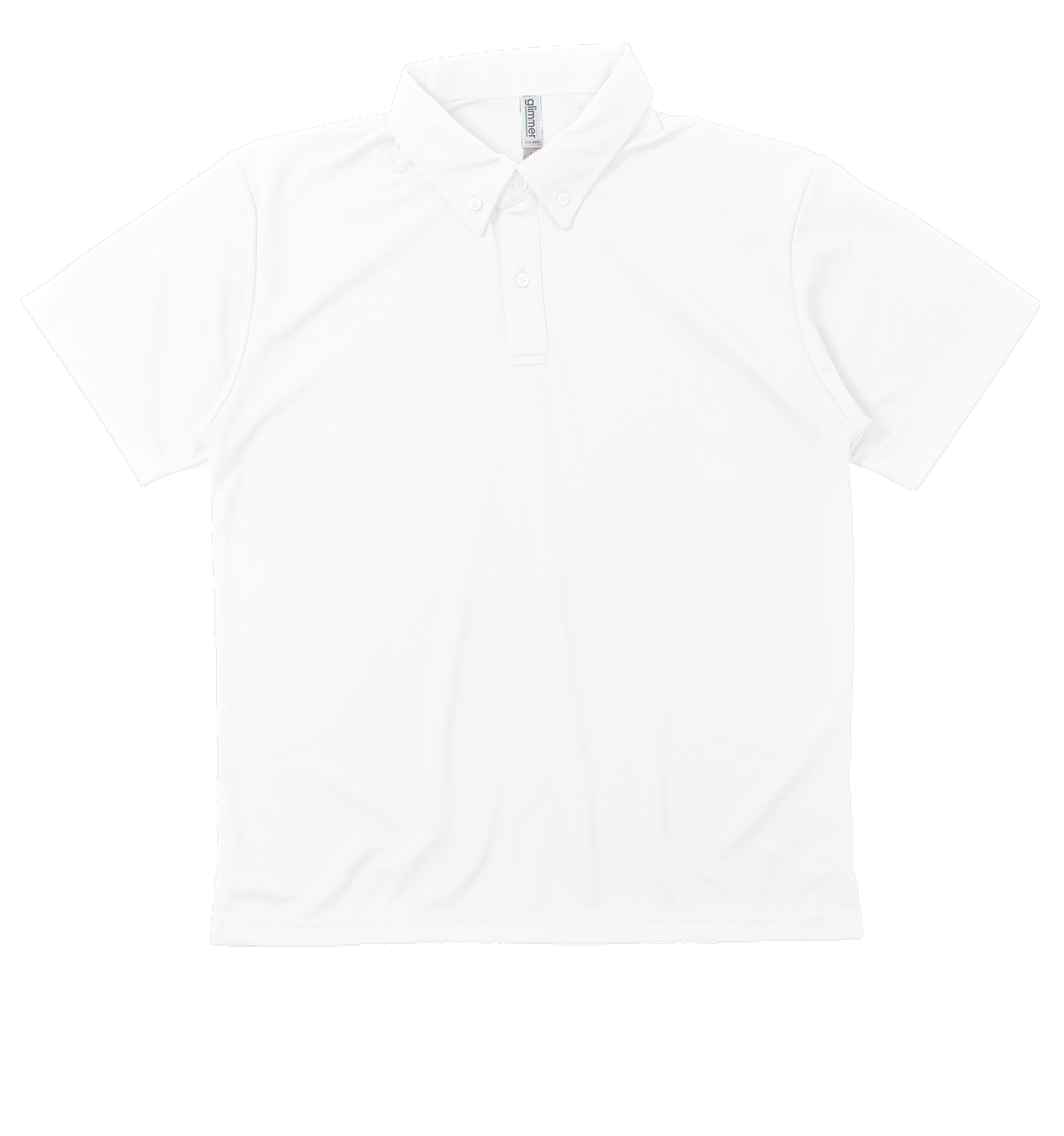 4.4オンスドライボタンダウンポロシャツ(ポケット無し)