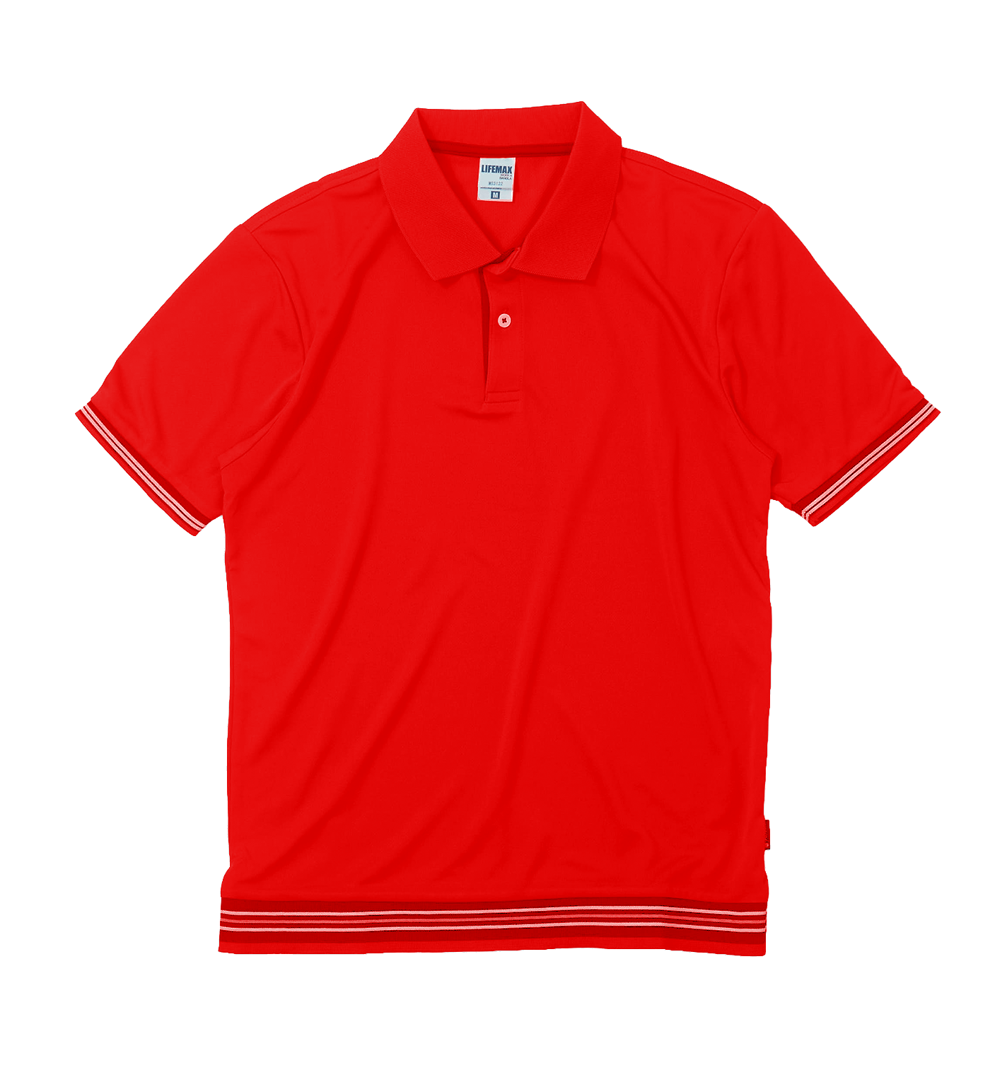 袖ラインリブポロシャツ(ポリジン加工)