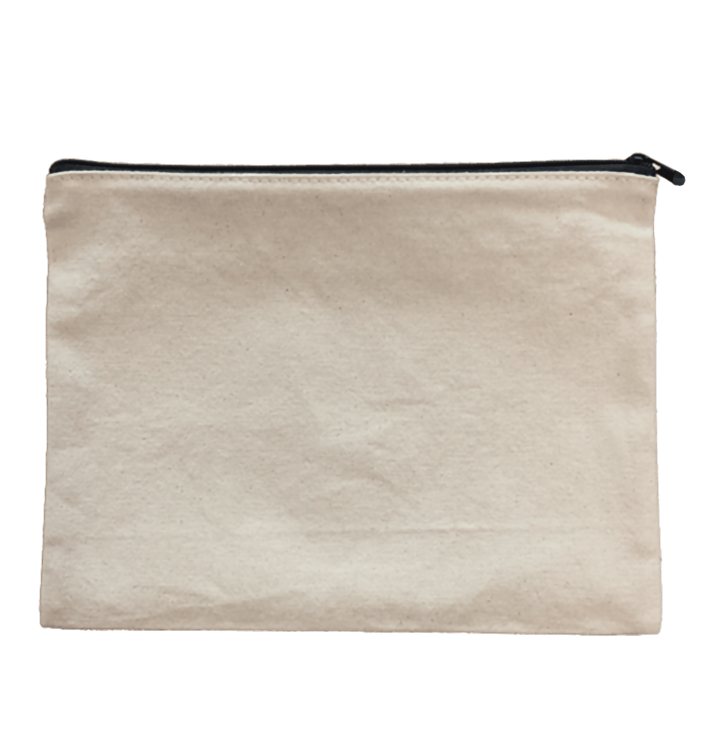 キャンバスフラットポーチ(L) ナチュラル