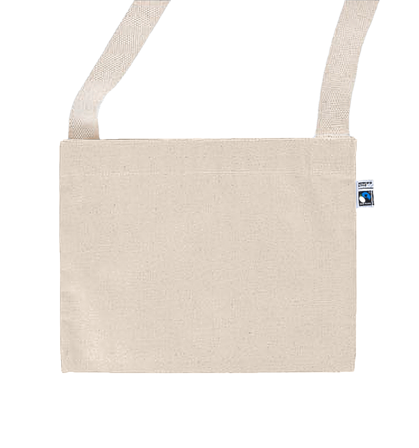 フェアトレードコットンキャンバスサコッシュ ナチュラル