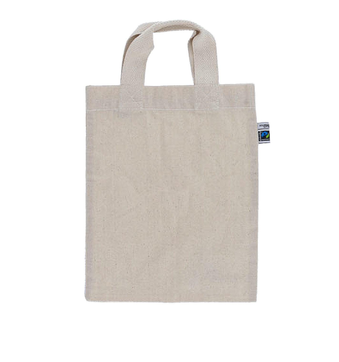 フェアトレードコットンA4フラットバッグ ナチュラル