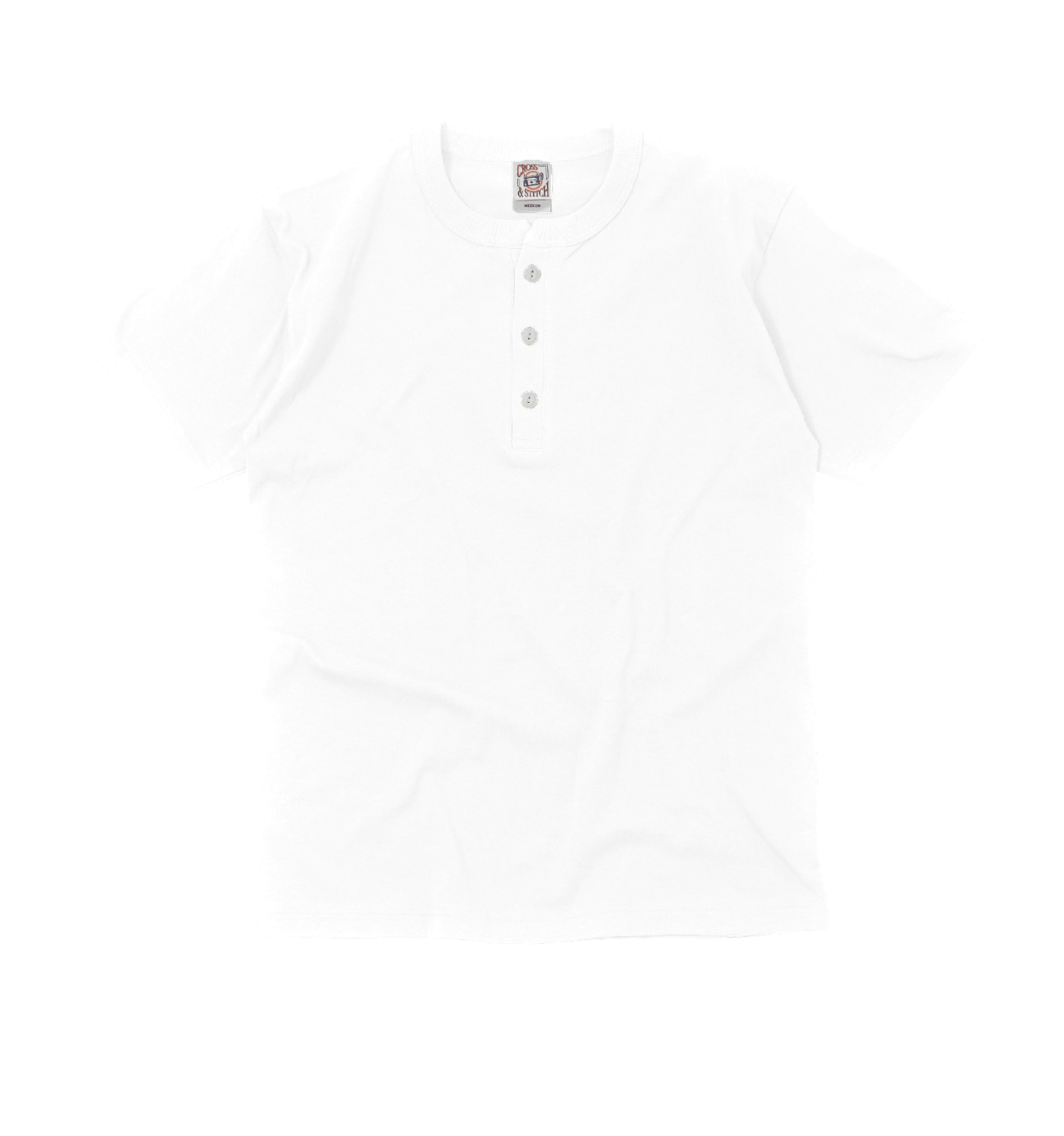 オープンエンド マックスウェイト ヘンリーネックTシャツ