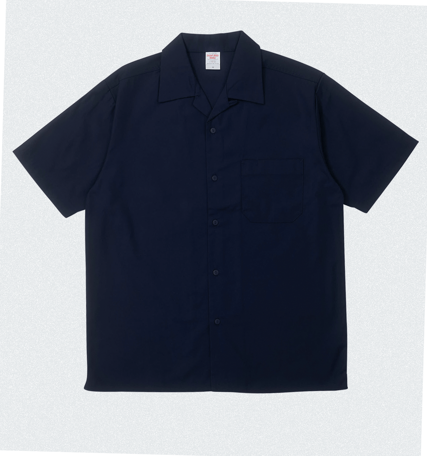 メンズレギュラーカラー半袖シャツ