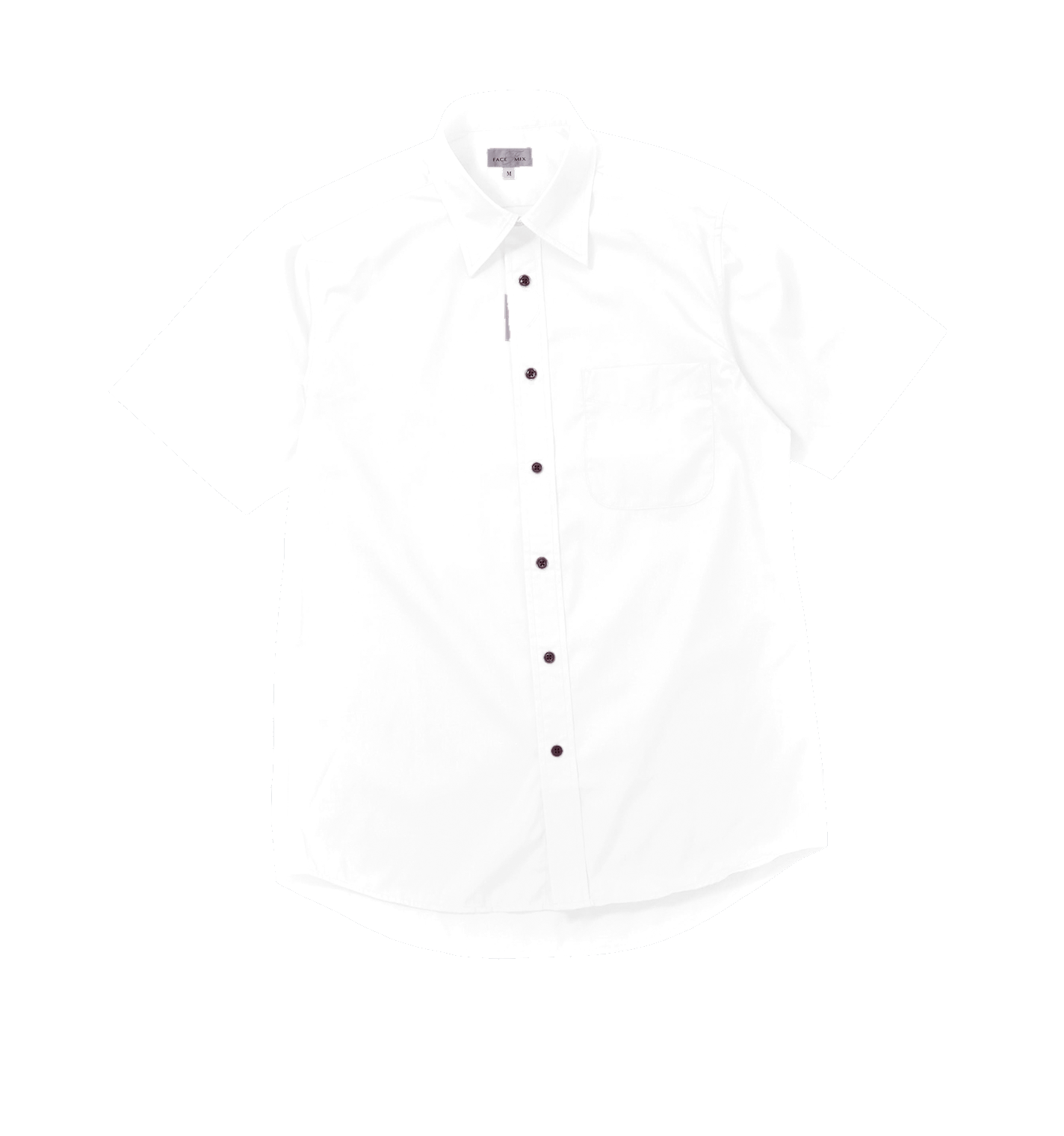 ブロードレギュラーカラー半袖シャツ