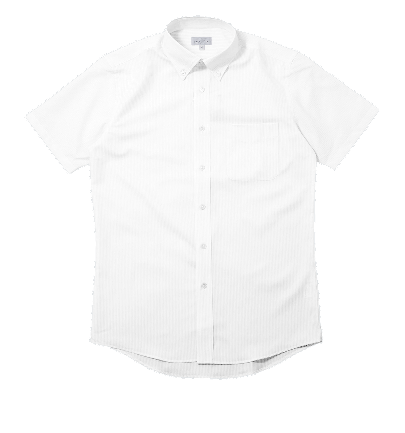 ストライプ吸水速乾メンズ半袖シャツ