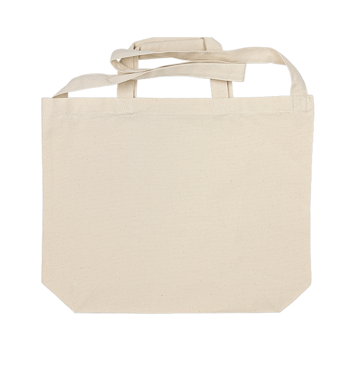 キャンバスWスタイルトートバッグ インナーポケット付 ナチュラル