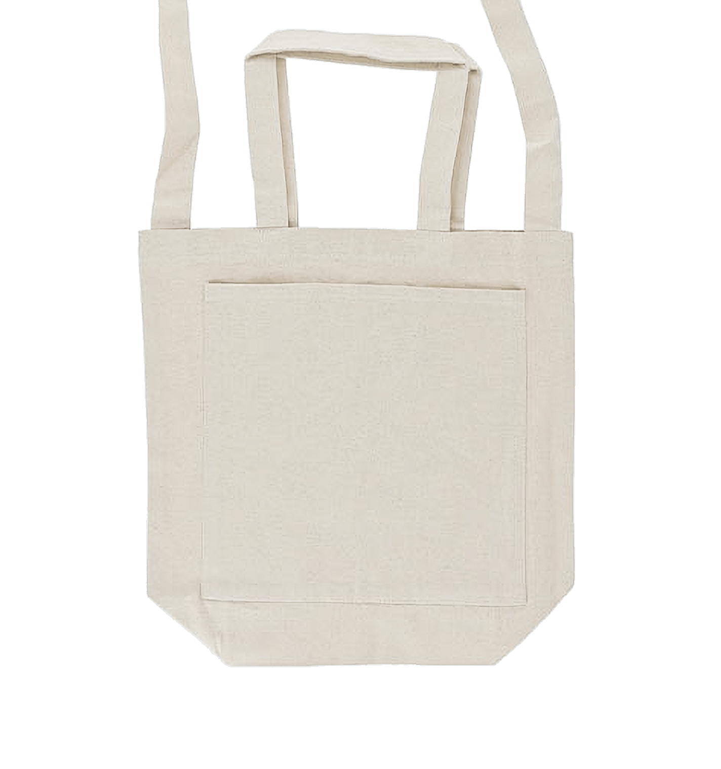 キャンバスフロントポケットショルダートート ナチュラル