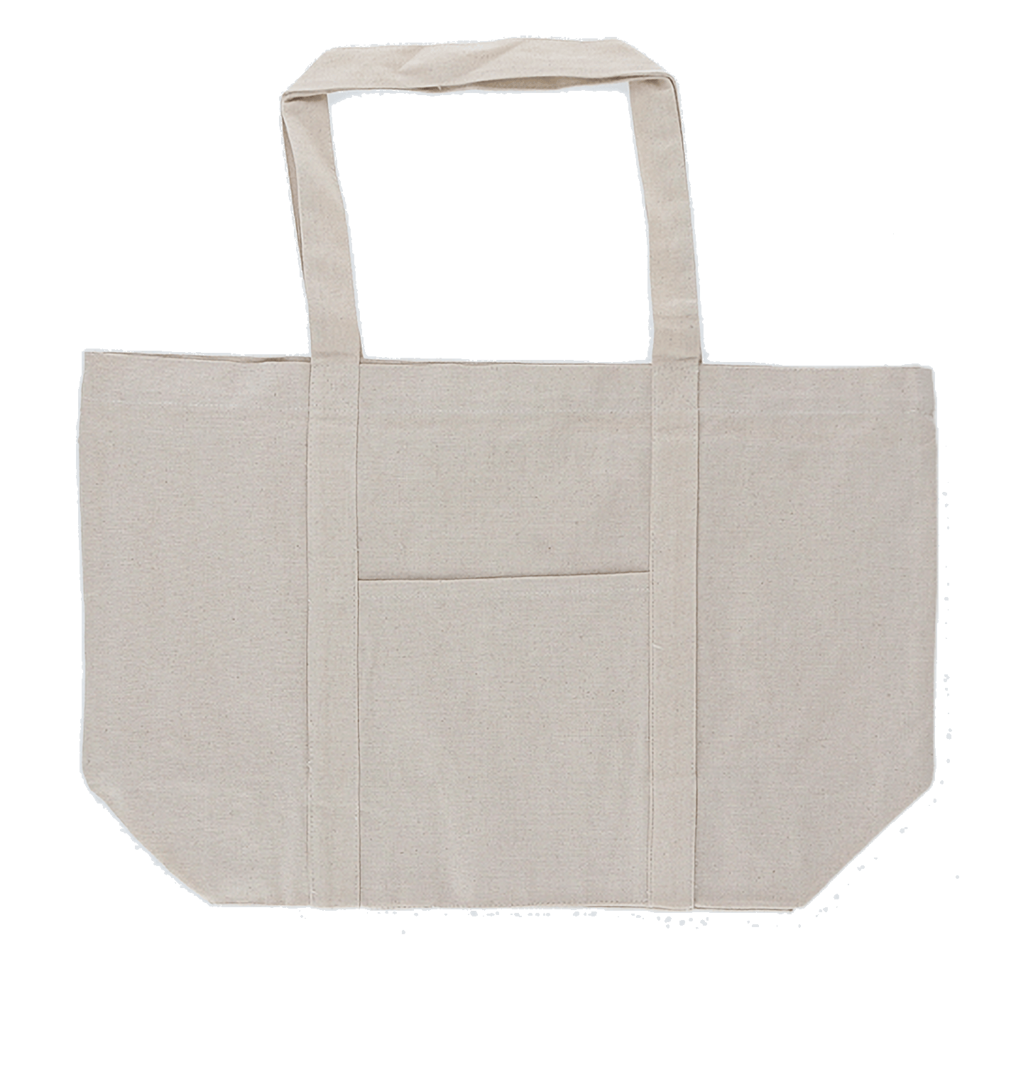 キャンバスビッグトート 仕切りポケット付 ナチュラル