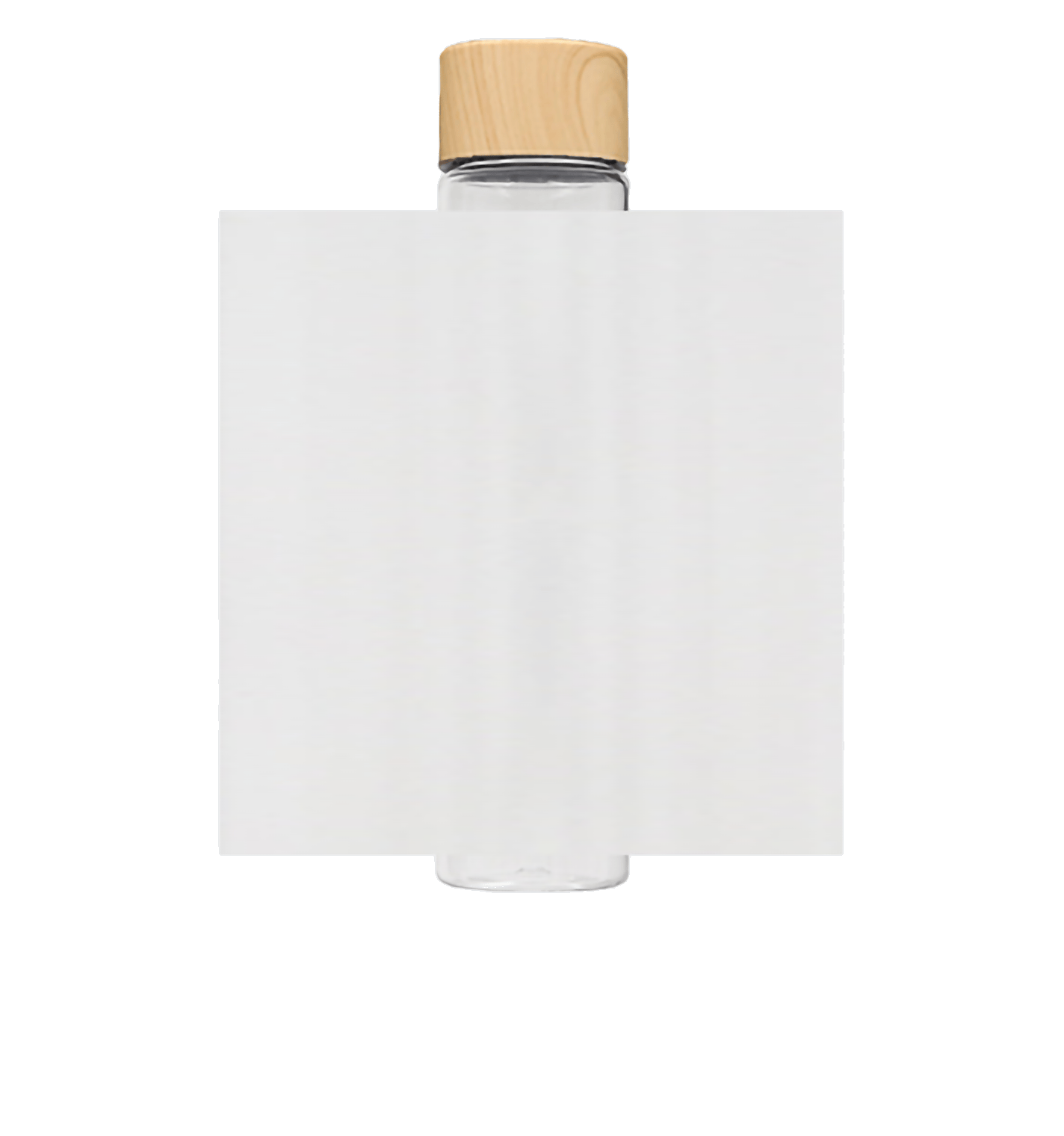 木目調キャップスリムクリアボトル (30個〜)