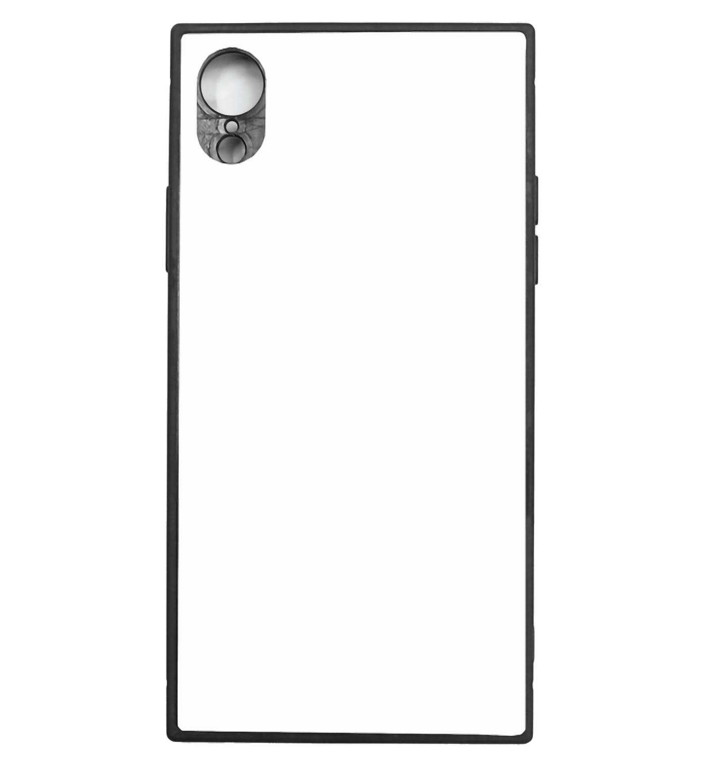 スクエア型背面ガラスハードケース iPhone XR