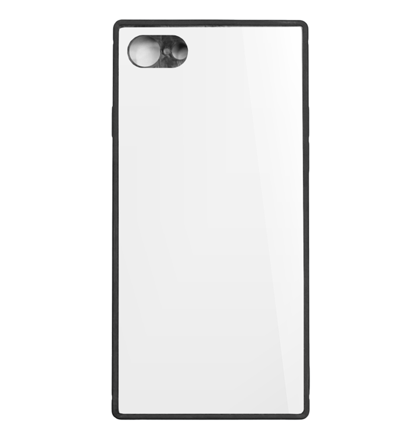 スクエア型背面ガラスハードケース iPhone 7/8