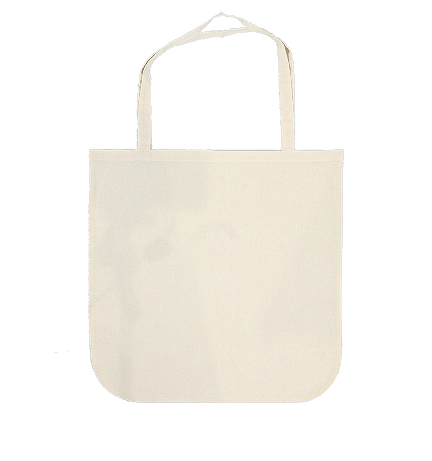 厚手コットンラウンドボトムバッグ(L) ナチュラル