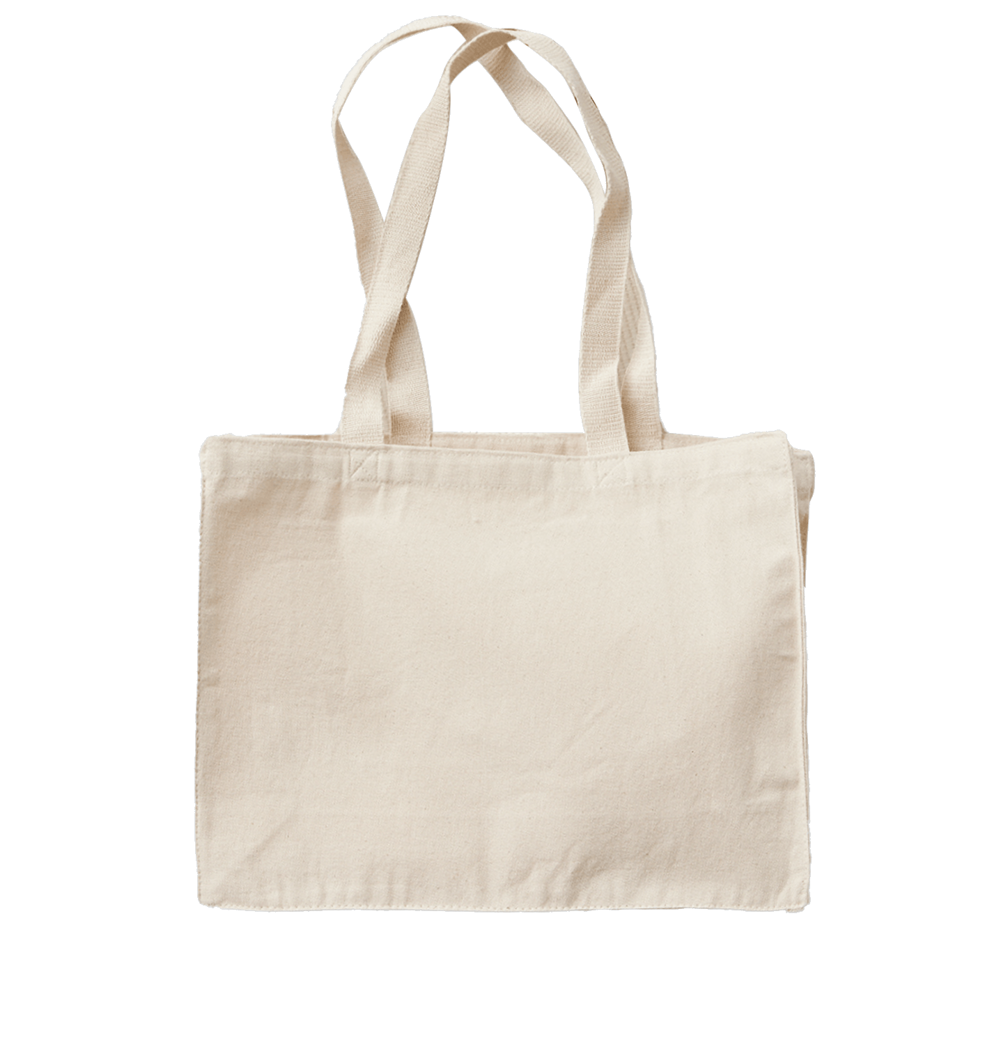 オーガニックコットンキャンバスボックストート ナチュラル