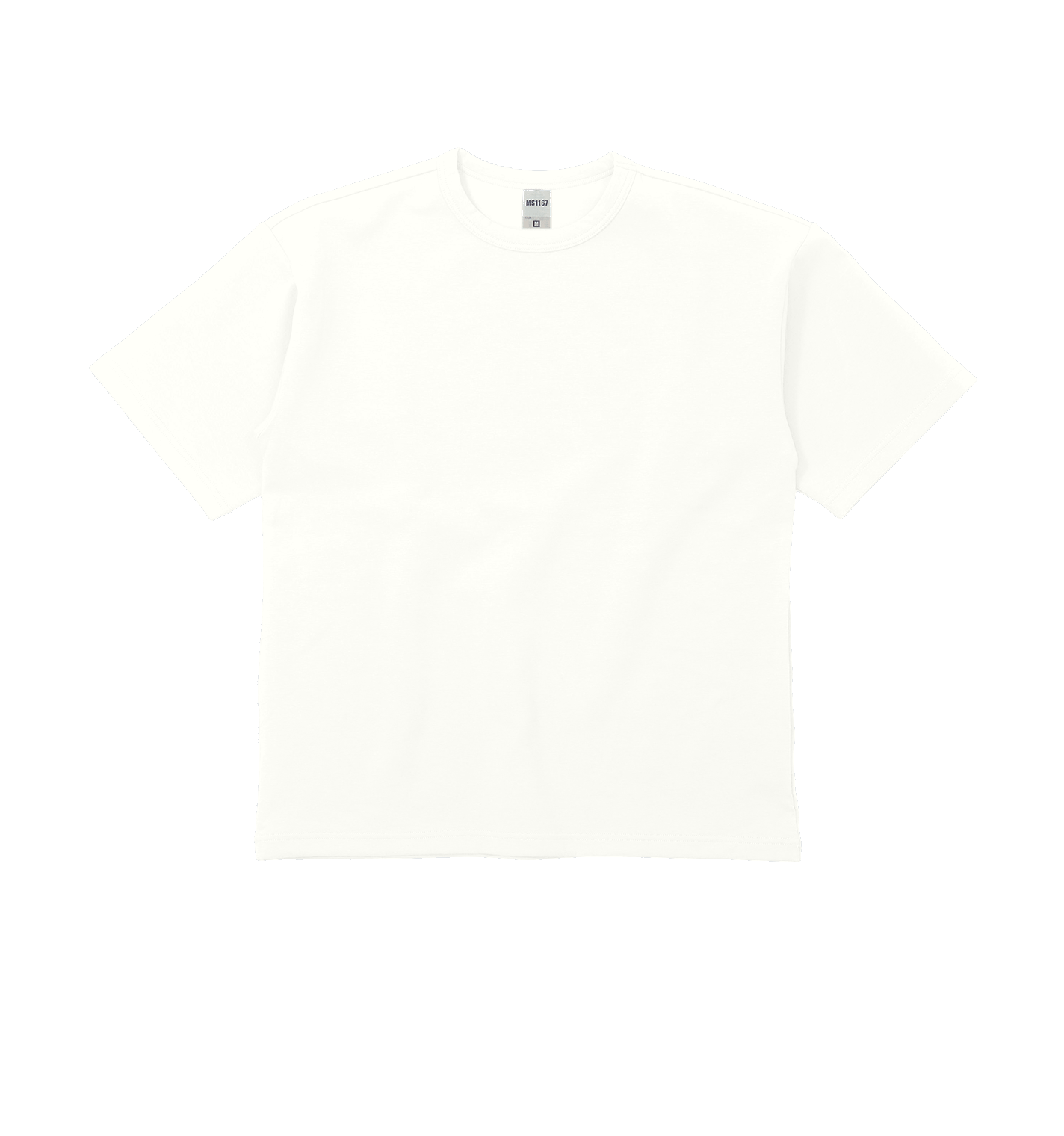 8.5オンスダンボールニットビッグシルエットTシャツ(ポリジン加工)