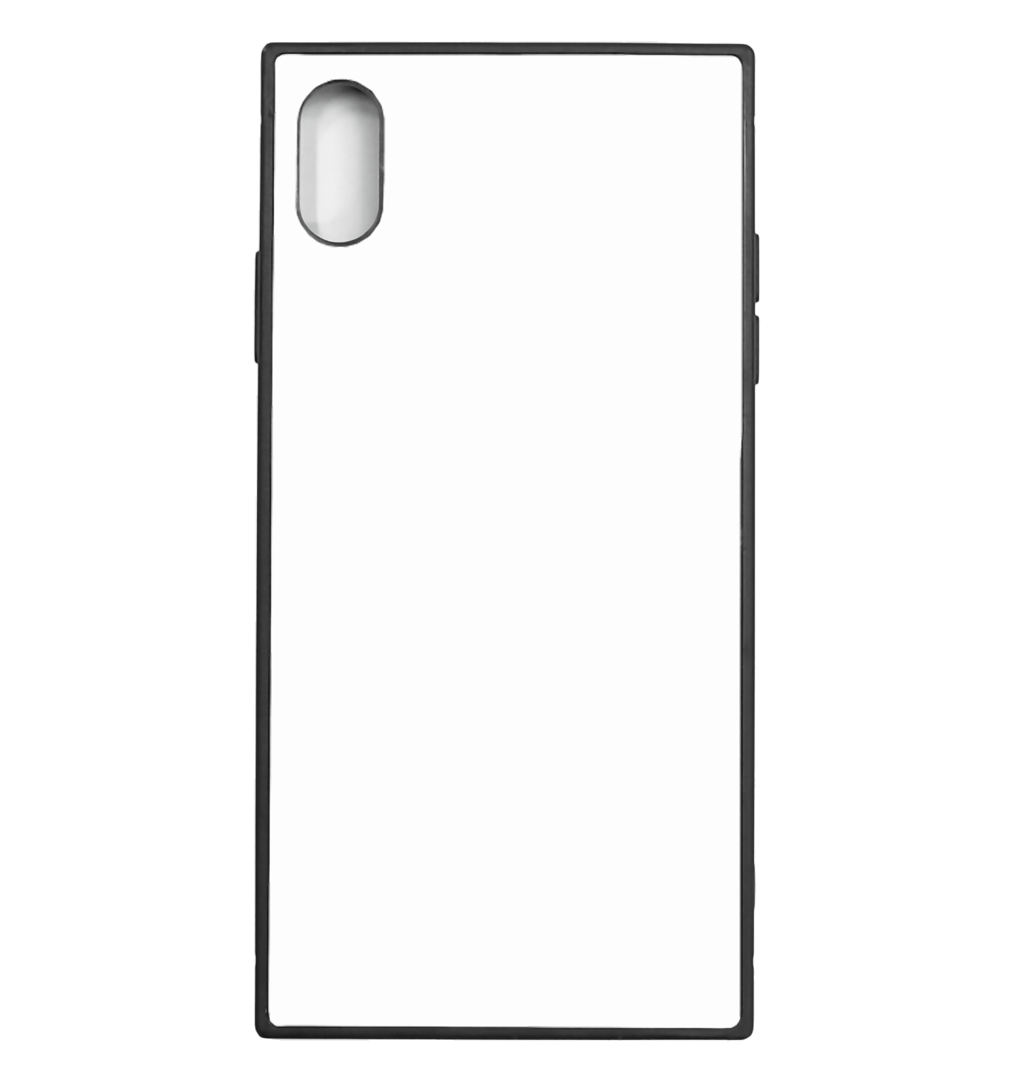 スクエア型背面ガラスハードケース iPhone XSMax