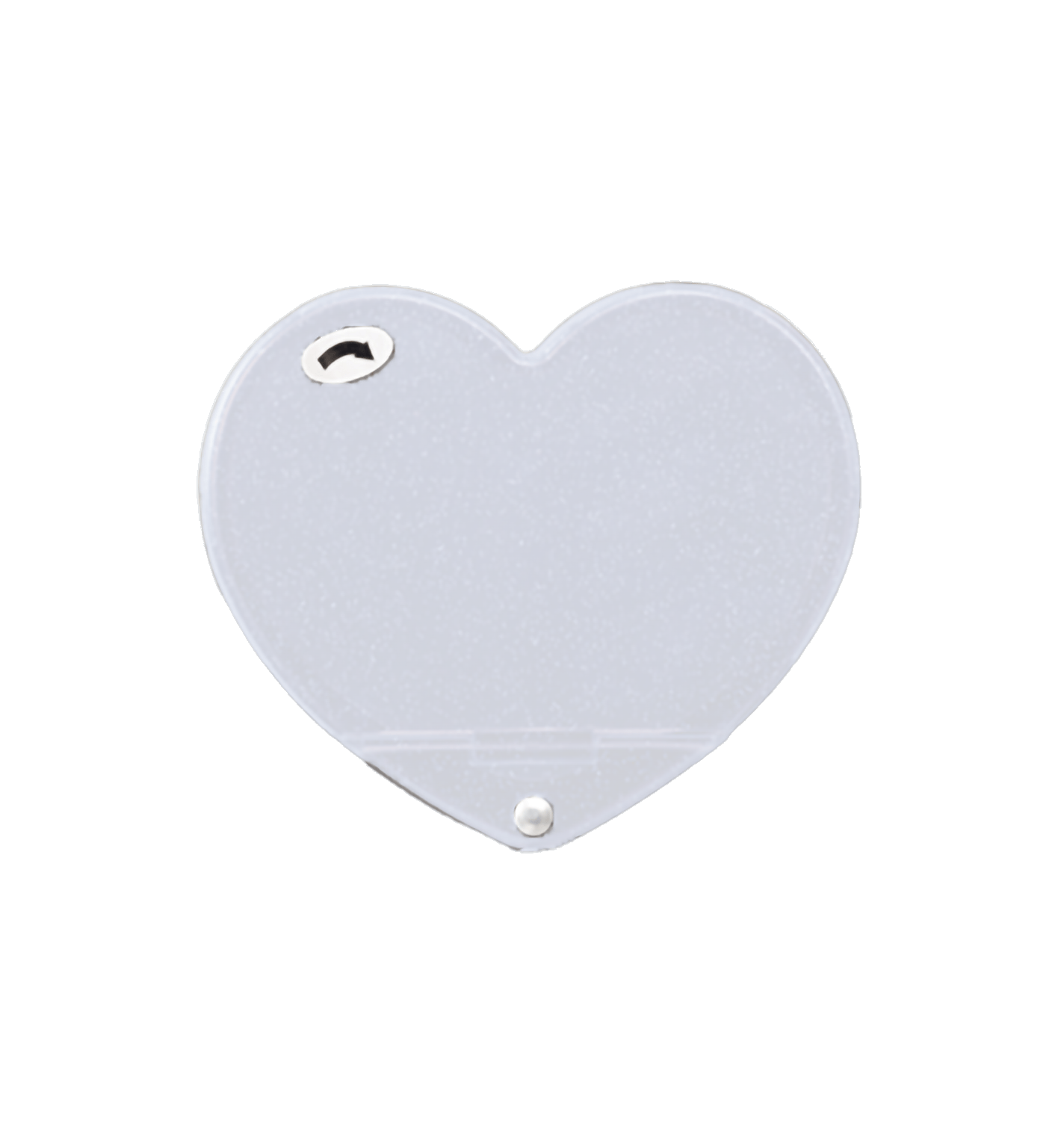 ラメ入りスライドミラー(ハート)(30個〜)