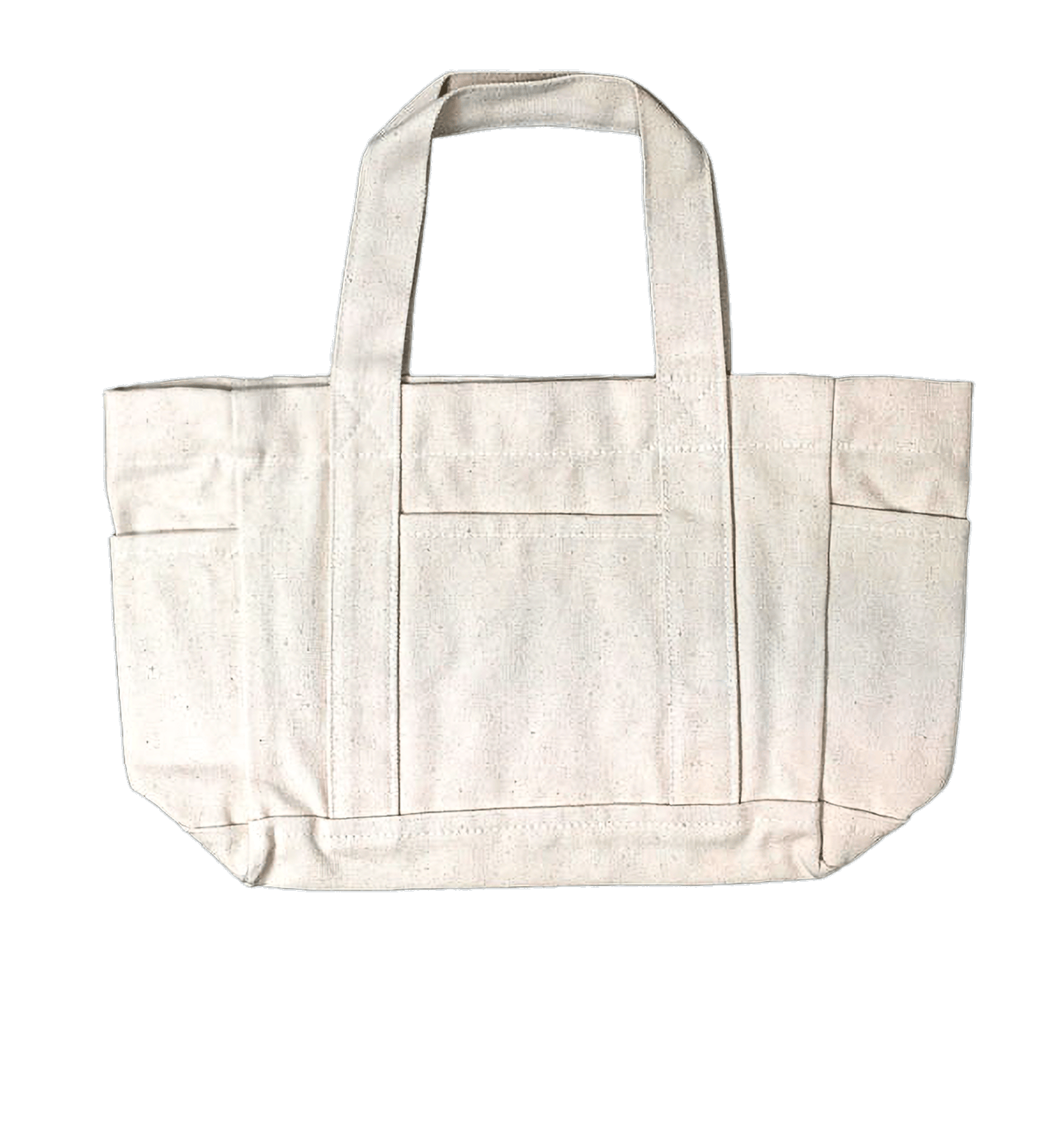 厚手キャンバスポケットマルチトートバッグ(S) ナチュラル