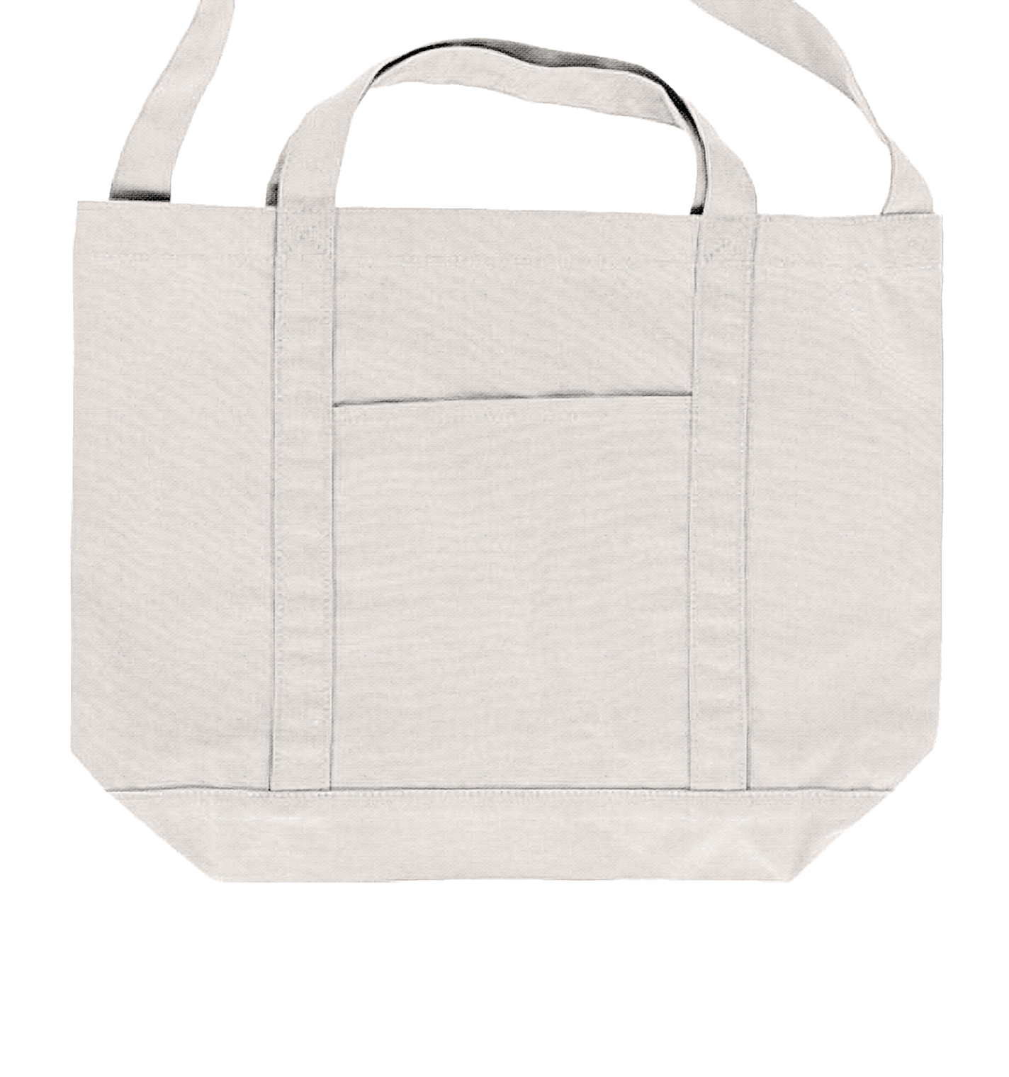 キャンバスラインショルダートート ナチュラル