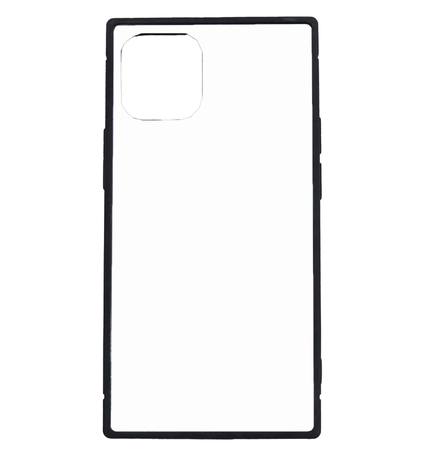 スクエア型背面ガラスハードケース iPhone 12proMax