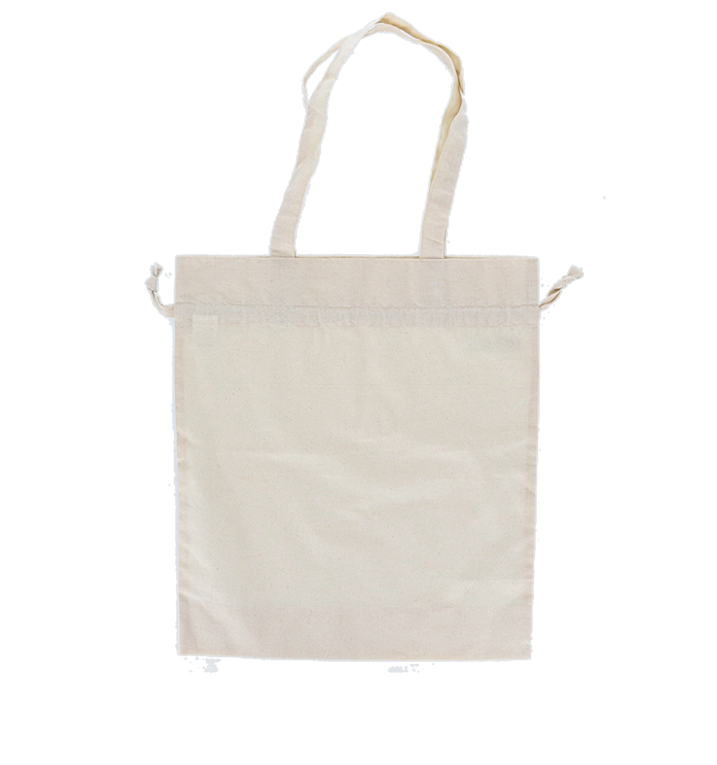 オーガニックコットンガゼット巾着トート ナチュラル
